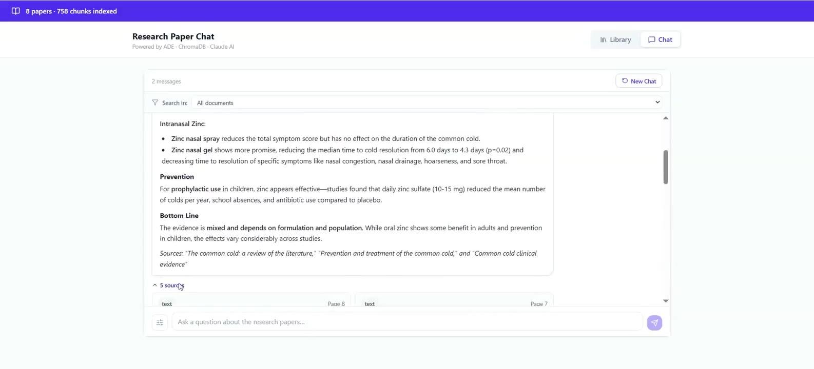 ADE Chat — Multi-Doc Chat poster